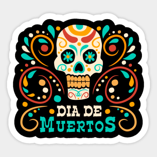 Dia de muertos - skull Sticker